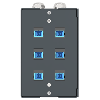 MDB EasyPatch-FO DIN Rail Mounted - 6-Port SC Singlemode Simplex, grey