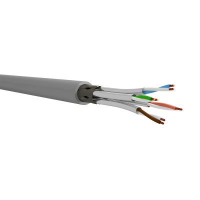 Cable de datos HIGH SCREEN FLEX PUR Cat.7 S/FTP AWG26/7, gris