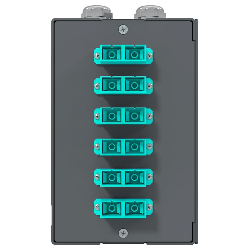 MDB EasyPatch-FO DIN Rail Mounted - 6-Port SC OM3 Duplex...