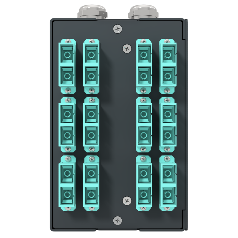 MDB EasyPatch-FO DIN Rail Mounted - 12-Port SC OM3 Duplex...