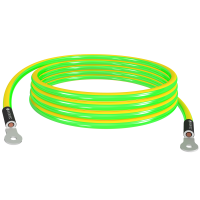 Cable unipolar con terminal anular H07V-K 1x10,0mm&sup2; flexible verde/amarillo