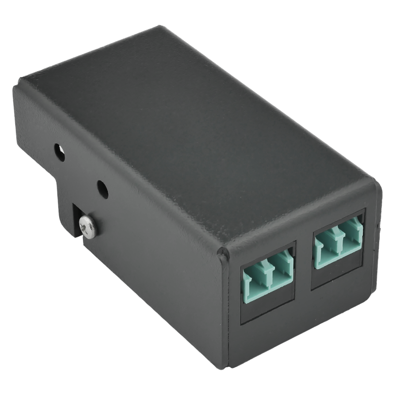 MDB Compact 2 Port DIN rail mount with LC Duplex OM3...