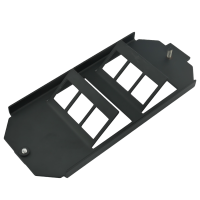 Floor Tank 6-Port Keystone Holder Steel Black