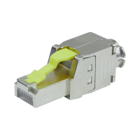 RJ45 LED-plug Cat.6A, shielded, tool less and field...