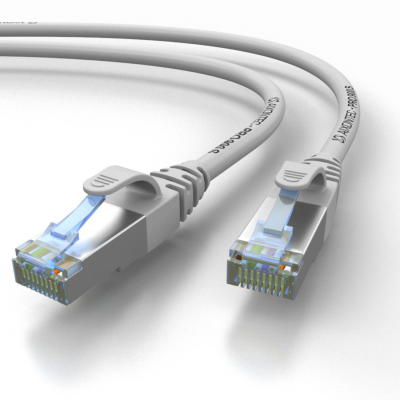 PRO-900S Cable de red Cat.6A S/FTP AWG 27/7 LSOH gris Cat7. Cable de datos 15,0m
