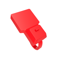 AIXONID NFC Bridas Para Cables, rojas