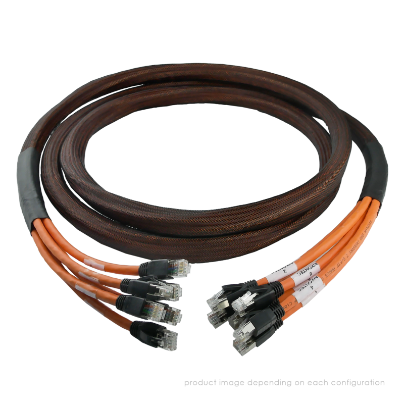 Cable de tronco de cobre Cat.6A, paquete de 6 puertos,...