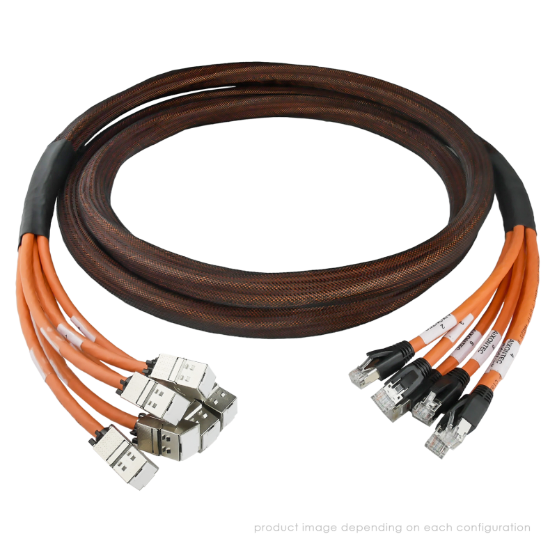 Cat.6A Copper Trunk Cable 6-Port Bundle CAT.7 AWG26/7...