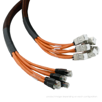 Cable de cobre Cat.6A troncal de 12 puertos, conjunto de...