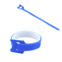 Cable ties with drawbar eye blue