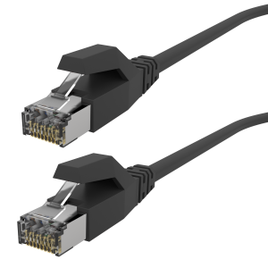 Câble de raccordement RJ45 Cat.6A S/FTP 4x2xAWG26/19 adapté aux chaînes porte-câbles PRO-500M, PUR LSZH, noir