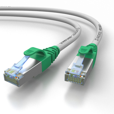 PRO-900S Cable de red Cat.6A S/FTP AWG 27/7 LSOH gris-verde, Cat.7 Cable de datos