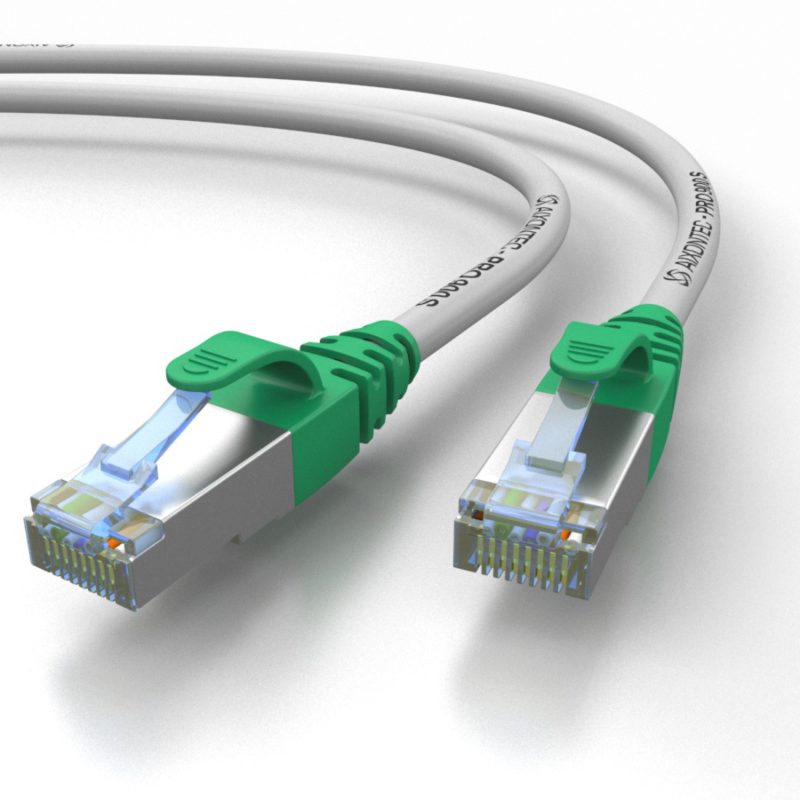 PRO-900S RJ45 Netzwerkkabel S/FTP AWG 27/7 LSOH Grau...