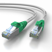 PRO-900S Cable de red Cat.6A S/FTP AWG 27/7 LSOH gris-verde, Cat.7 Cable de datos 15,0m
