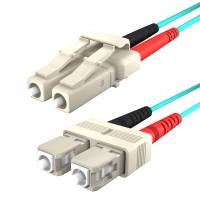 Fibre optique Câble patch LC-SC Duplex Multimode OM3 2,8 mm