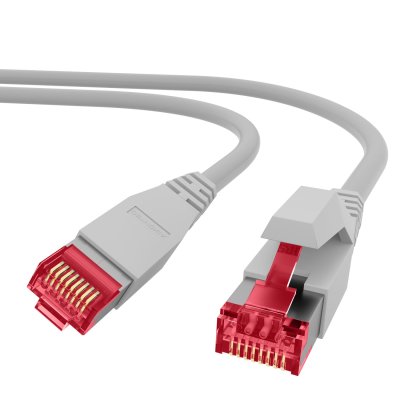 PRO-900M21 RJ45 Cable de red 10 Gbe/500 Mhz. Cat.7 S/FTP Cable de datos LSOH gris 3m