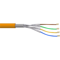 AIXONLAN 1000 Cat.7 S/FTP Installation Cable, Outer Sheath LSOH orange  30m