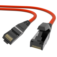 PRO-900M PUR RJ45 Patchkabel 10 GbE S/FTP AWG 27/7 rot 0,5m