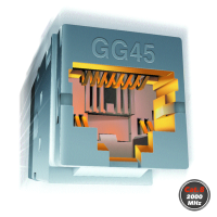 NEXANS GG45 LANmark-8/ Cat.8 2000 MHz. Toma de corriente blindada 2-PACK