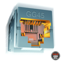 NEXANS GG45 LANmark-8/ Cat.8 2000 MHz. Toma de corriente blindada 6-PACK