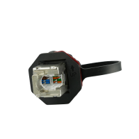 SCREWlock RJ45 Panel Jack IP67 Cat.6A, shielded, with...