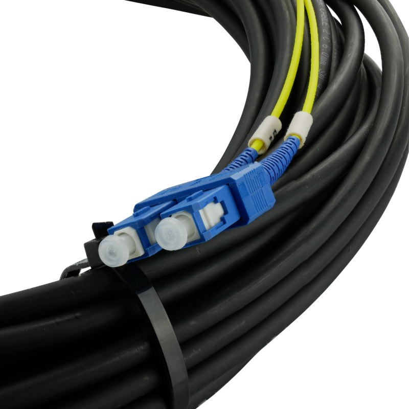 2 piezas 3 metros LC//UPC a SC//UPC Cable de conexi/ón de fibra /óptica amarillo Fibra /óptica
