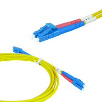 Cable de fibra &oacute;ptica  OS2 monomodo LC - LC Duplex 9/125 50m