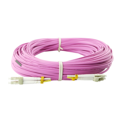 Cable de fibra &oacute;ptica LC-LC d&uacute;plex multimodo 50 / 125&micro;m OM4