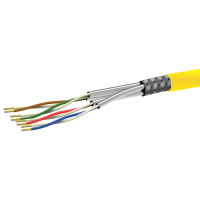 Cat 8.1 cable de red cobre 2000mhz awg22 cambio datos cable de instalación azul