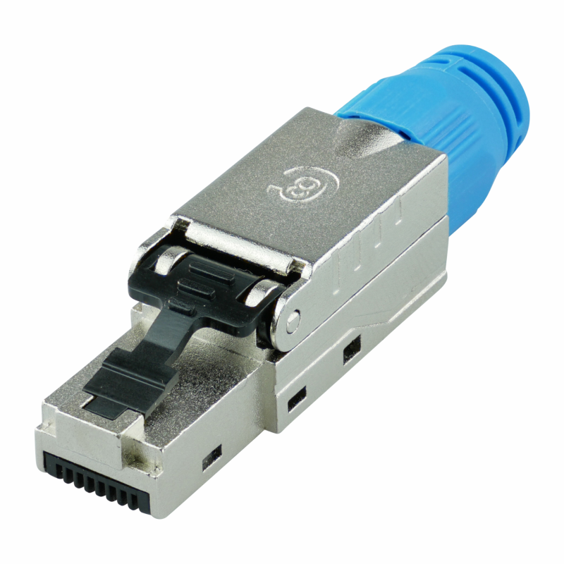 Conector RJ45 Cat8 sin herramientas RJ45 Enchufe de terminación RJ45  reutilizable blindado para cables Ethernet 10Gbps POE 2 unidades