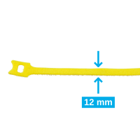 Cable ties with drawbar eye yellow