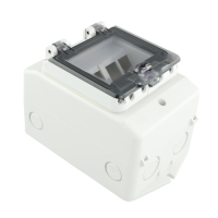  Toma de corriente modular de superficie color blanco Weiß 8 Port Faconet® Keystone Caja de caja de registro vacía  