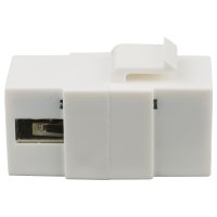 M&oacute;dulo adaptador Keystone USB 2.0 B hembra- A hembra blanco