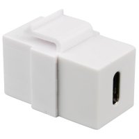 M&oacute;dulo adaptador Keystone USB C hembra-hembra blanco