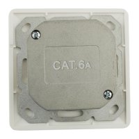 AIXONTEC Cat.6A Data Socket 2-Port flush-mounted white