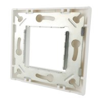 Fench-style mounting frame flat, white 80x80 mm