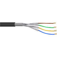 AIXONTEC High Sreen flex 600 Cable de datos TPU Cat.7 S/FTP AWG 26/7 negro