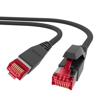 PRO-900M21 RJ45 patch cord 10 Gbe/500 Mhz. Cat.7 S/FTP bulk cable LSOH black