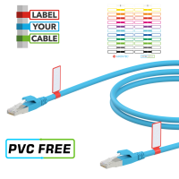 Kabelfahne PVC frei mit Beschriftungsfeld in 12 verschiedenen Farben. 24 St&uuml;ck pro Blatt