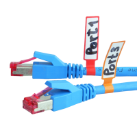 Cable Label PVC free with Lable field in 12 differnt colors . 24  pieces pro sheet of paper 1