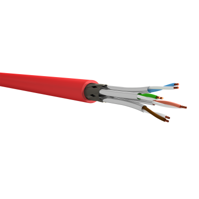 LEONI MegaLine F6-90 Cable de datos Cat.7 S/FTP flex AWG27/7 LSOH flex rojo