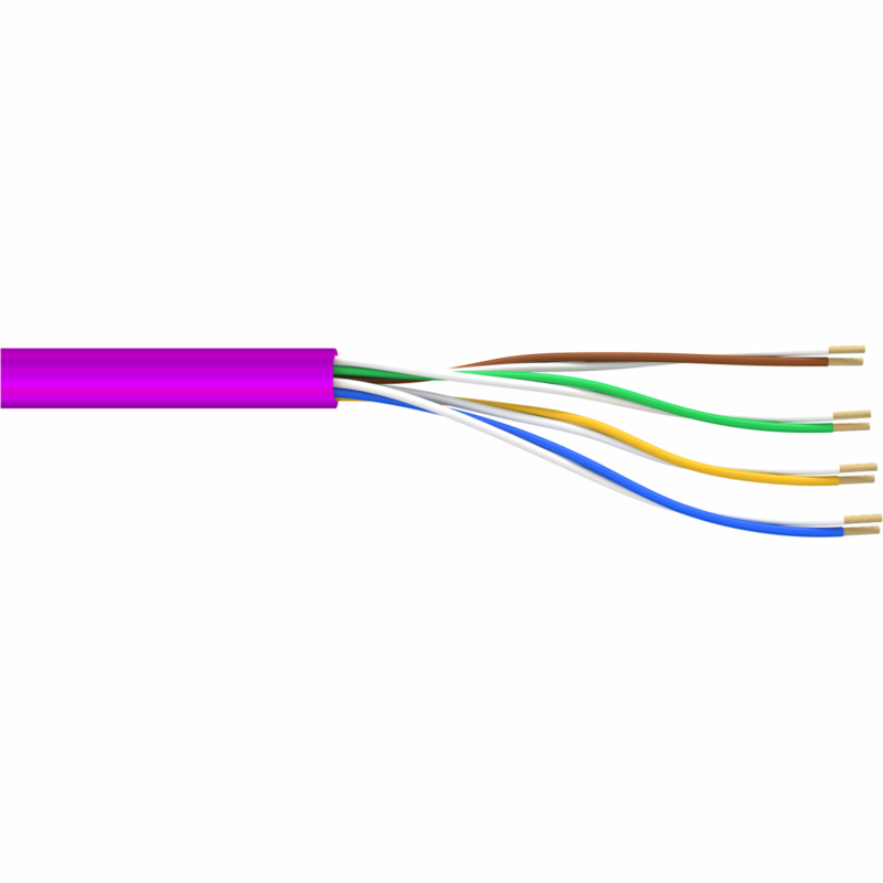 AIXONLAN-500 Cat.6A U/UTP AWG24/7 LSOH flex Lila