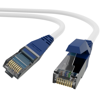 PRO-900M Cable de red Cat.6A S/FTP AWG 27/7 LSOH blanco;azul marino 12,0m