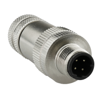 M12 d code 4 pin circular connector shielded male field...