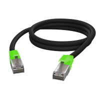 PRO-LIGHTpatch 400M Cat.6 U/FTP Cable de red  AWG 27/7 LSOH negro-verde claro 5m