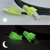 PRO-LIGHTpatch 400M Cat.6 U/FTP Cable de red AWG 27/7 LSOH negro-amarillo claro 3,0m