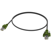 Cable de conexi&oacute;n RJ45 PRO-600M SCREWBoot a RJ45 Cat.6A AWG 26/7 S/FTP Negro TPU