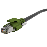 Cable de conexi&oacute;n RJ45 PRO-600M SCREWBoot a RJ45 Cat.6A AWG 26/7 S/FTP Negro TPU
