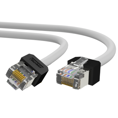 PRO-400MXS CAT.6 RJ45 patch cord U/FTP AWG27/7 shielded short overmoulded