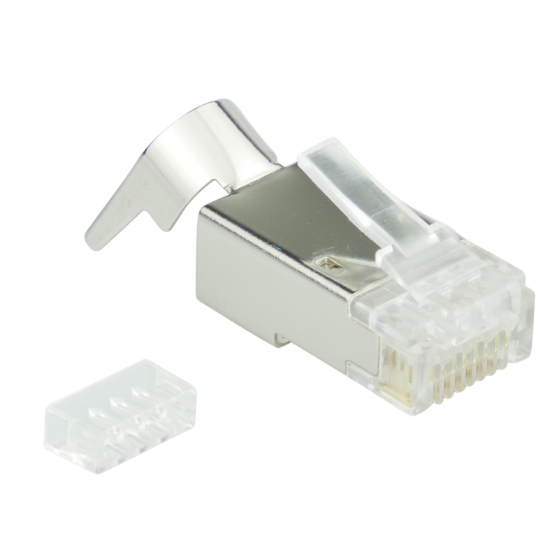 BIGhole Conector RJ45 AWG 24-27 1,3mm  Cat.6A blindado...